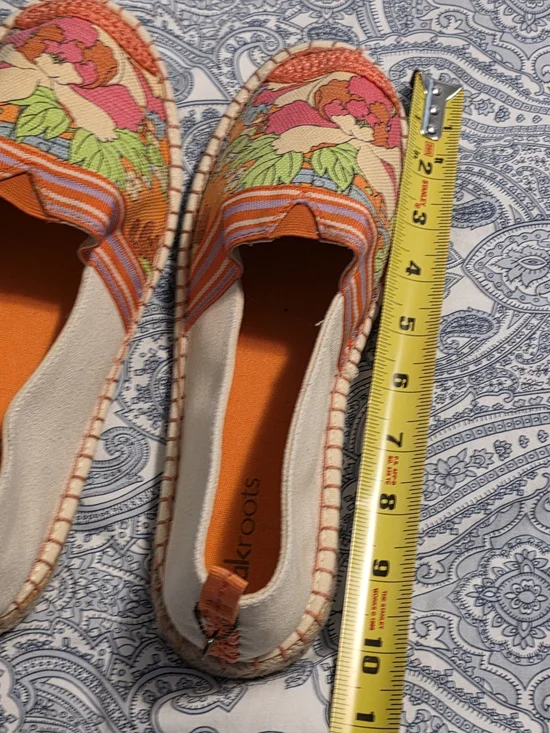 Sakroots Orange Floral Canvas Espadrilles for Women - Picture 8 of 9